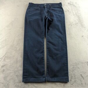7 For All Mankind Jeans Mens 36x30 Blue Dark Wash Austyn Relaxed Wide Straight